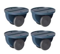 Rotelle autoadesive, 4 Pcs Adhesive Swivel Caster Wheels(Blue)