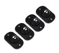 Rotelle autoadesive, 4 Pcs Self Adhesive Mute Caster Wheels 360 Swivel(Black2)