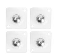 Rotelle autoadesive, 4 Pcs Self Adhesive Mute Caster Wheels 360 Swivel(Clear1)