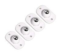 Rotelle autoadesive, 4 Pcs Self Adhesive Mute Caster Wheels 360 Swivel(White2)