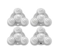 Rotelle autoadesive, Self Adhesive Caster Wheels 4 Pcs Heavy Duty Rotating(4pc White Nylon)