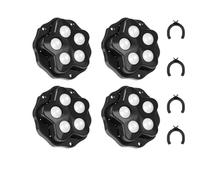 Rotelle autoadesive, Self Adhesive Caster Wheels 4 Pcs Rotating Black And White(M Black Nylon)