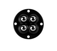 Rotelle autoadesive, Self Adhesive Caster Wheels Furniture Casters(1pcs-black)