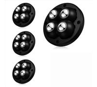 Rotelle autoadesive, Self Adhesive Caster Wheels Furniture Casters(4pcs-black)