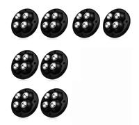 Rotelle autoadesive, Self Adhesive Caster Wheels Furniture Casters(8pcs-black)