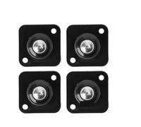 Rotelle autoadesive, Self Adhesive Caster Wheels Swivel Ball Bearing 4-16 Pcs(S- Black,4PCS)