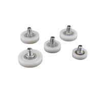 Rotelle Box Doccia 1 pz porta documenti cuscinetto puleggia armadio mobile ruota a rulli con vite mobili bagno scorrevole piatta in nylon(26mm)