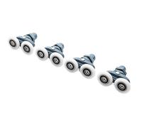 Rotelle Box Doccia 4 Pezzi-8 Pezzi/set 23 Mm 25 Accessori For Cabina Doccia Scorrevole Porta In Vetro Cuscinetto Rullo Puleggia Corridore Doppio Oscillante Pop Up Hardware(4pcs,25MM_6MM)