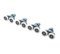 Rotelle Box Doccia 4 Pezzi-8 Pezzi/set 23 Mm 25 Accessori For Cabina Doccia Scorrevole Porta In Vetro Cuscinetto Rullo Puleggia Corridore Doppio Oscillante Pop Up Hardware(4pcs,27MM_6MM)