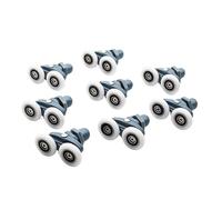 Rotelle Box Doccia 4 Pezzi-8 Pezzi/set 23 Mm 25 Accessori For Cabina Doccia Scorrevole Porta In Vetro Cuscinetto Rullo Puleggia Corridore Doppio Oscillante Pop Up Hardware(8pcs,27MM_6MM)