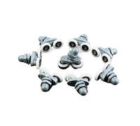 Rotelle Box Doccia 4 pezzi-8 pezzi/set 23 mm 25 mm accessori for cabina doccia scorrevole porta in vetro cuscinetto rullo puleggia doppio corridore oscillante hardware Ricambi Box Doccia Rotelle(8pcs,