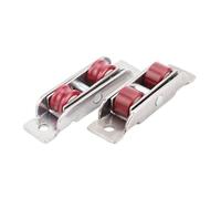 Rotelle Box Doccia 4 pezzi 88 tipo piatto/concavo doppia ruota in plastica acciaio porte scorrevoli finestra puleggia U ultra-silenzio(Flat Wheel 80type)