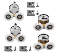 Rotelle di ricambio per porta della doccia, 4 pezzi, 23 mm, parte superiore e inferiore, per box doccia scorrevole in vetro doppio, parti del bagno
