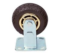 Rotelle di ricambio, ruote girevoli in gomma, ruote industriali pesanti, ruote girevoli per mobili con freno, rotelle per il trasporto del carrello (colore: Gol(Silver,A)