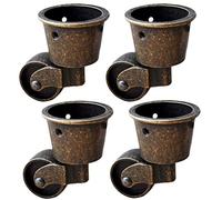 Rotelle. Diametro ruota, 4 pezzi, adatto for mobili retrò, piedini for pianoforte, divani, capacità di carico 100 kg, rotelle in lega di zinco