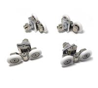 Rotelle doppie per porta del box doccia, 23 mm, 4 pezzi