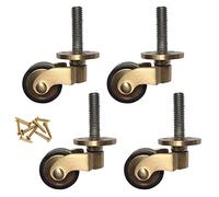Rotelle girevoli, 4 pezzi da 1 pollice con gomma for tavolo, sedia e carrozza pranzo