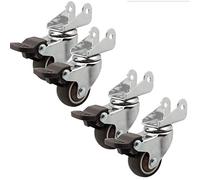 rotelle girevoli, Ruote in Gomma Ruote Girevoli Universali con Freno Ruota for Mobili Silenziosa Telaio for Culla Portafiori Sgabello Borsa 4 pezzi(1.5inch)