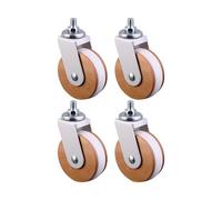 Rotelle Heavy Duty,4 Ricambi M8 Filettati, Carichi Pesanti, Silenziosi e Antiscivolo,Rotelle Con Stelo Filettato | Per Scrivania Scaffale Carrello Mobili Tappeto Sedia Ufficio Tavolo Banco Lavoro Arma