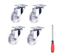 Rotelle Per Mobili 4 set di ruote girevoli for mobili, 2 pollici, trasparenti(StyleA,3 inch)