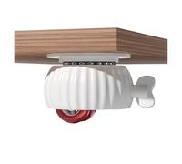 Rotelle Per Mobili Con freno adesivo ruota universale perline in acciaio inox mobili for la casa rotelle accessori rullo pasta(White,Black Wheel)