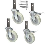 Rotelle per mobili, Ruote for impieghi gravosi(Sleeve 60mm,Brake+Swivel)