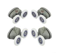 Rotelle per porta della doccia a farfalla, regolabili, ruote da 19/23/25/27 mm, pratico, design a doppia farfalla (27 mm)