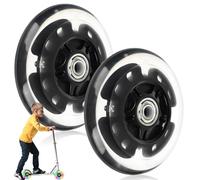 Rotelle per scooter, 2 pezzi, 80 mm, con cuscinetti a sfera, adatte per tutti i tipi di scooter