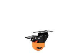 Rotelle Per Sedia Ufficio Set di 4 ruote girevoli con piastra girevole da 2/3/4/5/6 pollici bloccabili for carrelli, mobili e banchi lavoro per Pavimenti Duri(2 in)