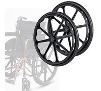 rotelle per sedie a rotelle Ruote posteriori di ricambio for sedia a rotelle 24 x 1 3/8, rotelle solide, accessori for ruote posteriori for sedia a rotelle for trasporto sedia a rotelle/Rollator Walke