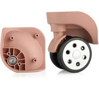 Rotelle per valigie, PVC & PP Swivel Luggage Mute Wheel | Multicolor, 2 Pcs, Luggage Replacement Swivel Parts(Meat Color)