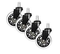 Rotelle. Rotelle for mobili con vite M11 Ruote girevoli universali in PU Portata 200 kg Rotolo silenzioso for pavimenti in legno duro, moquette, laminato e piastrelle