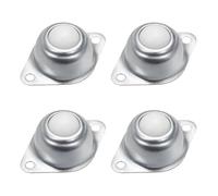 Rotelle, Ruota tora tonda con cuscinetto a sfere in nylon universale da 4 pezzi for accessori di elaborazione(1 INCH)