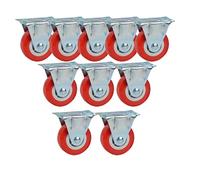 Rotelle. Ruote for mobili Ruote di ricambio direzionali Attrezzatura Mini ruote piccole Set di 10 rotelle for banco da lavoro con carrello(1inch)