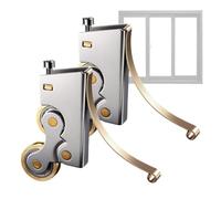 Rotelle Sostitutive Porte Struttura Kit 2 Pezzi Ferramenta Cancelli | Rulli per Porte Scorrevoli in a Interni, Esterni, Bagno, Camera, Armadio, Ripostiglio, Garage, Ripara