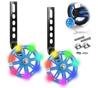 Rotelle universali per Bicicletta da Bambino, Stabilizzatori per Bicicletta per Bambini, Ruote da Allenamento per Flash Bicicletta, Rotelle Universali per Tutte Le Bici da 12-20 Pollici Luminescenza