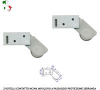 ROTELLI BIANCO 2 BREVETTATI ANTIFURTO TAPPARELLE SERRANDE PORTE SCORREVOLI