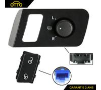 Rotellina Nera Di Retro + Pulsante Porta Pinze per VW Caddy 3 Touran 1T0962125B