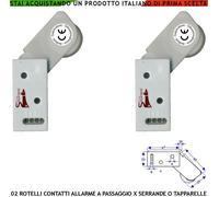 Rotello Brevetto Antifurti 2 Contatti Bianco Tapparelle Passag. Allarme Serrande