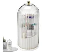 Roterande Makeup Organizer - Bird Cage Design Med Dammskydd Trasparente