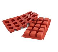 Stampo 15 cubi silicone Silikomart SF 105 multiporzione dolci torte cubo - Rotex