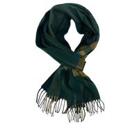 Rotfuchs Sciarpa invernale da uomo, calda e morbida, a spina di pesce, prodotta in Germania, verde, 190 x 31 cm (L x B)