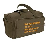 Rothco GI Type Zipper Pocket Mechanics Tool Bag With Stencil Olive Drab