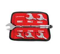 Rothenberger 175001 - Set chiavi dinamometriche 17-22-24-26-27-29 mm in valigetta, Nero