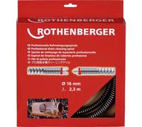 Rothenberger 72433 Albero per la pulizia dei tubi 230 cm Dimensione, Ø 16 mm