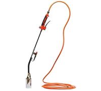 Rothenberger Bruciatore a Gas Eco Piezo, con Accensione Piezoelettrica e Tubo di Gas Propano da 5 m, Bruciatore per Tetti e Riscaldamento, Arancione, Ottone, 1500004926