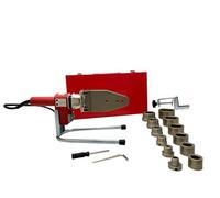 Rothenberger 36052 Industriale per Manicotti, saldatrice Tubi in plastica PP, PB, PE e PVDF (20-25-32-40-50-63 mm) in Pratica Valigetta, Rosso/Argento