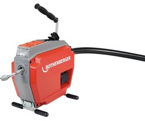 ROTHENBERGER VarioClean 100003345 R600 - Macchina per la pulizia dei tubi, 8 mm - 22 mm di diametro della spirale, 60 m di lunghezza, 230 V