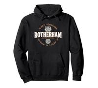 Rotherham South Yorkshire Inghilterra Coordinate Label 2C Felpa con Cappuccio