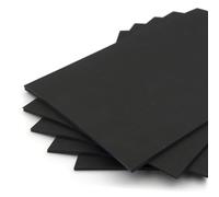 Rothmill Cartoncino nero formato A4, peso 260 g/m² e spessore 350 micron, ideale per arti e artigianato, ufficio e cancelleria, 50 fogli